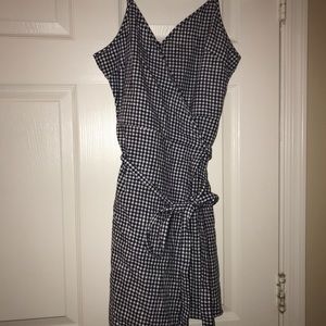 American eagle wrap dress, gingham